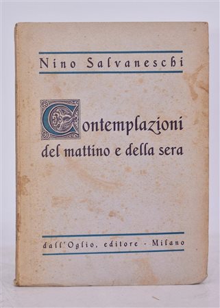 SALVANESCHI, Nino. CONTEMPLAZIONI DEL MATTINO E DELLA SERA. 1946. 