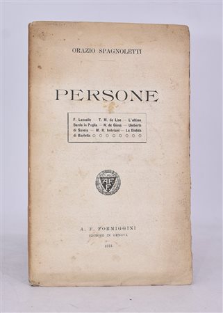 SPAGNOLETTI, Orazio. PERSONE. 1914. 