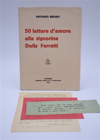 BRUNO, Antonio. 50 LETTERE D'AMORE ALLA SIGNORINA DOLLY FERRETTI. 1928. 