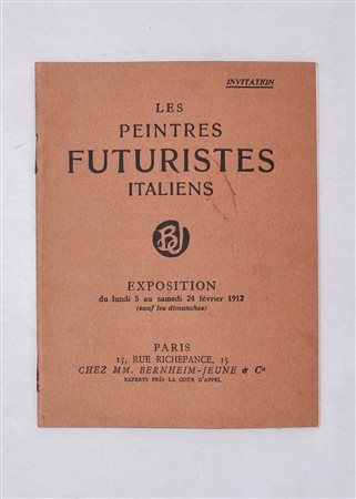 LES PEINTRES FUTURISTES ITALIENS. 1912. 