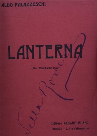 PALAZZESCHI, Aldo. LANTERNA. 1909 (ma 1907). 