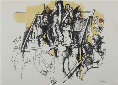 GUTTUSO RENATO (1912 - 1987) - SENZA TITOLO.