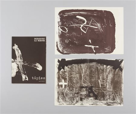 TAPIES ANTONI (1923 - 2012) - DERRIER LE MIROIR, 1974.