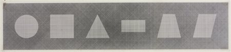 LEWITT SOL (1928 - 2007) - SIX GEOMETRIC FIGURES & ALL THEIR COMBINATIONS, PLATE #63, 1980.