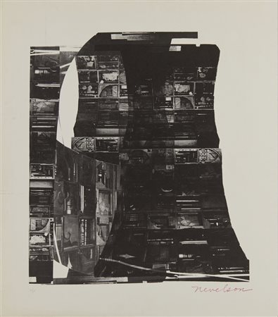 NEVELSON LOUISE (1899 - 1988) - NIGHT REFLECTIONS, 1968.