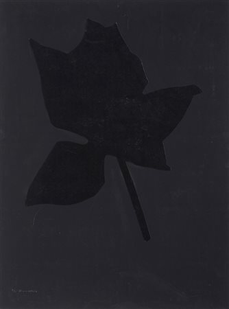 KOUNELLIS JANNIS (n. 1936) - SENZA TITOLO (FIORE NERO).