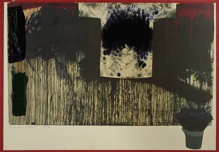 NITSCH HERMANN (1938 - 2022) - SENZA TITOLO (UBERMALTE BILD), 1991.