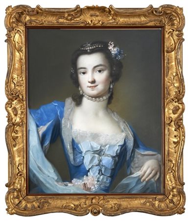 Rosalba Carriera (attr.)

"Ritratto di Barbara Campanini"
pastello su carta (cm