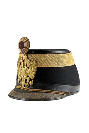 Shako da Ufficiale dei Reggimenti di Fanteria dell'Impero Austro Ungarico, 
KUK