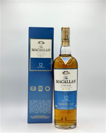  
The Macallan Highland Single Malt Scotch Whisky 12 Years Old Fine Oak 
Scozia 0,7