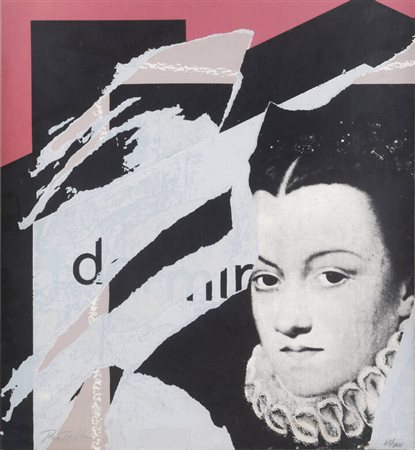 MIMMO ROTELLA<BR>Catanzaro 1918 - 2006 Milano<BR>"Senza titolo"