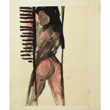 Santo Marino (Militello val di Catania  1924-1991)  - Nudo di donna in piedi, 1975