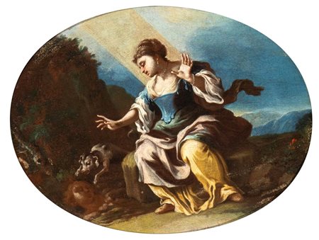 Francesco Solimena (attribuito a) (Serino 1657-Napoli 1747) Figura allegorica...