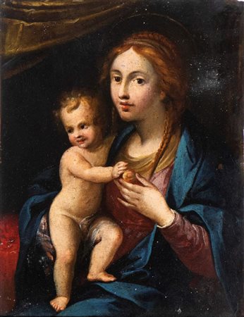 Artista emiliano, fine XVI - inizio XVII secolo () Madonna con il Bambino...