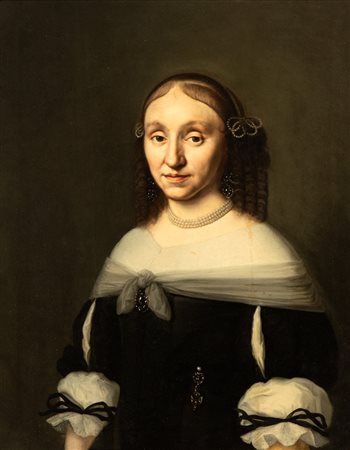 Sofonisba Anguissola (Cremona 1532-Palermo 1625) Ritratto di gentildonna Olio...