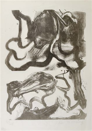 DE KOONING WILLEM Rotterdam 1904 - New York 1997 senza titolo litografia su...