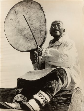 Dmitri Baltermants (1912-1990)  - Performer, Chukotka. Singer and dancer Putenin, 1950s/1960s