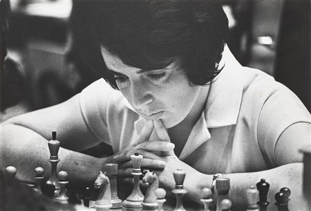 Lev Borodulin (1923-2018)  - World Champion chess player, Nona Grapindashvili, 1970s