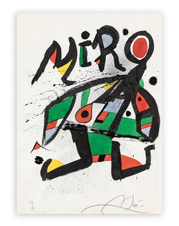 JOAN MIRÓ (1893-1983) - Affiche pour l'exposition Miró - Galerie Maeght, Paris, 1978