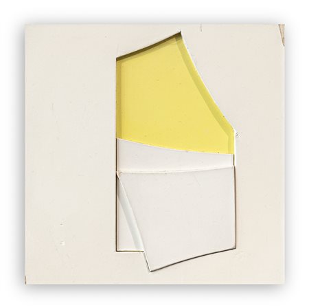 BEN ORMENESE (1930-2013) - Composizione bianco e giallo N.12, 1969