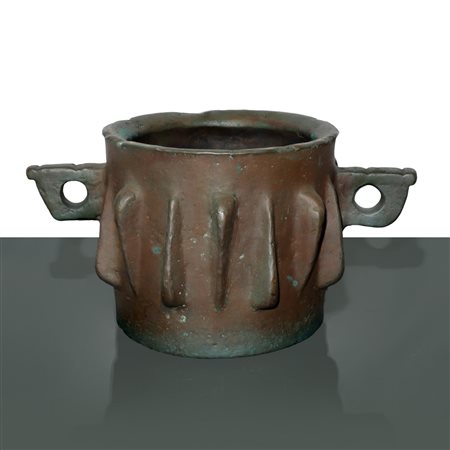 Mortaio ispano-moresco in bronzo, 14th/15° secolo