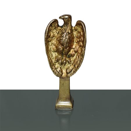 Sigillo-scultura Fascista “Aquila in bronzo dorato” , First half of the 20° secolo