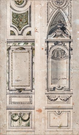 Mauro Antonio Tesi (Montalbano 1730-Bologna 1766) Studio architettonico 1760...