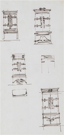 Ernesto Basile (Palermo 1857-Palermo 1932) Studi per secrétaire Ducrot 1902 -...