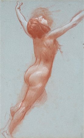 Adolf Hirémy-Hirschl (Ungheria 1860-Roma 1933) Studio di nudo femminile...