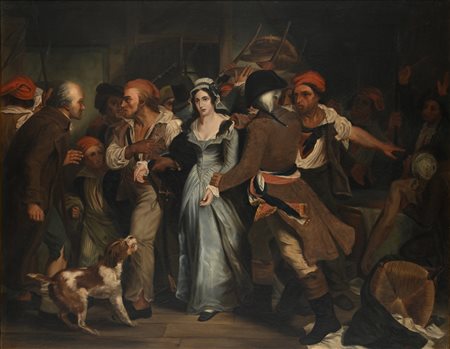 Ary Scheffer (Dordrecht 1795-Argenteuil 1858) L'arresto di Charlotte Corday...