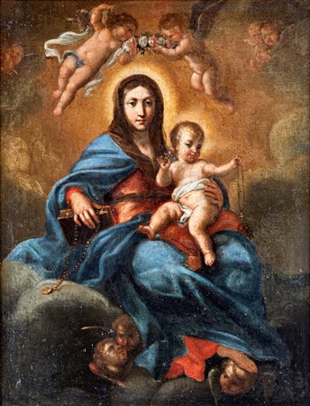 Sebastiano Conca (ambito di) (Gaeta 1680-Napoli 1764) Madonna con Bambino...