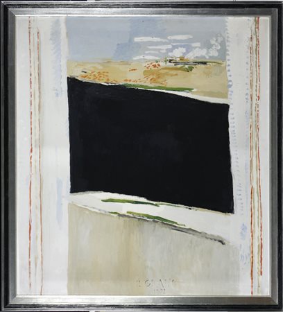 Alberto Gianquinto (1929-2003) Il grano, 1972 Olio su tela cm 110x100 Firma...