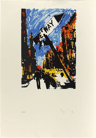 Mario Schifano (1934-1998) Senza titolo Serigrafia su carta, es. 11/125 cm...