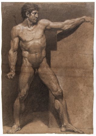 Pietro Benvenuti (Arezzo 1769-Firenze 1844). Studio di un nudo maschile