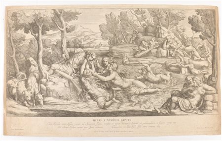 Pietro Santi Bartoli (1635-1700). Hylas a nymphis raptus