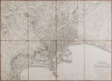 Pianta della citta di Napoli e de'suoi contorni, delineata ed incisa nel reale Officio topografico della guerra, Napoli 1853