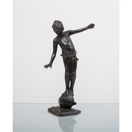 GABRIELE PARENTE, Scugnizzo, Scultura in bronzo