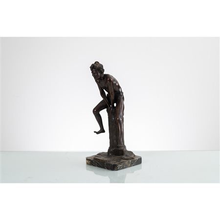 GABRIELE PARENTE, Scugnizzo che salta, Scultura in bronzo