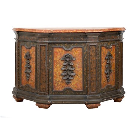 CREDENZA scantonata in legno