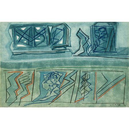 Riccardo Licata (Torino 1929-Venezia 2014)  - Composizione, 1971