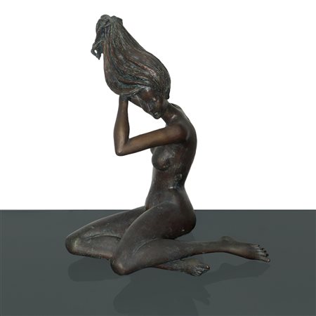 Sergio Capellini (Bologna 1942)  - Cinzia, scultura in bronzo