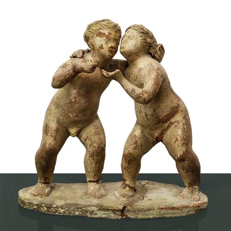 Giordano  Salvo (Catania 1909)  - Due putti in terracotta