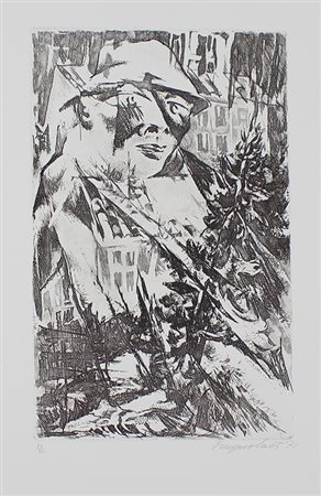 Magnolato Cesco Natale, 1971 acquaforte su carta, cm. 70x50, es. 28/80...