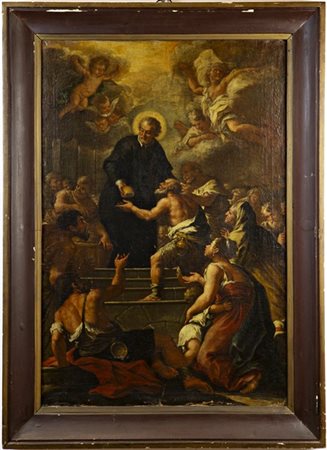 Maestro dell'inizio del secolo XVIII, da Paolo de Matteis

"L'elemosina di san