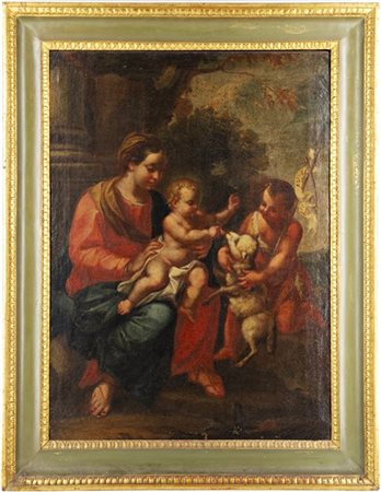 Scuola emiliana del secolo XVIII

"Madonna con Bambino e San Giovannino"
olio s