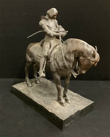 Ignoto del secolo XIX

"Ludovico il Moro a cavallo (?)" 
scultura in bronzo (cm