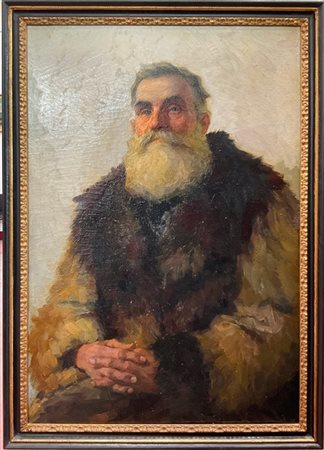 Pavel Archipovic Voinkov "Ritratto d’uomo siberiano" 1918
olio su tela (cm 100x7