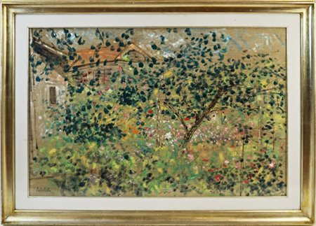 Ignoto del secolo XX

"Giardino" 
olio su tela (cm 60x90)
firmato "Della Bella"