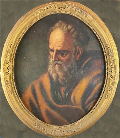 Scuola del secolo XVII

"San Pietro"
olio su tela ovale (cm 60x49)
in cornice (