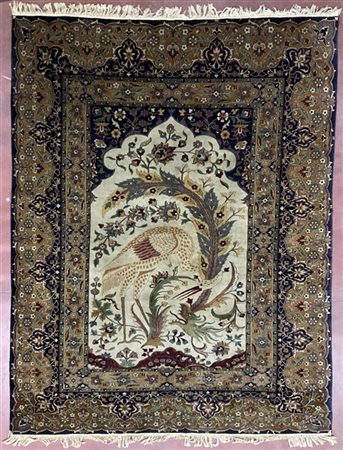 Tappeto preghiera Tabriz, Persia, secolo XX (cm 272x196) (difetti)